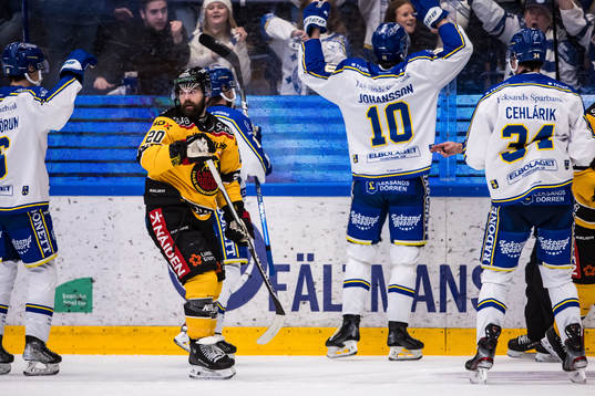 Luleå Hockeys Jack Connolly deppar