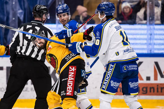 Luleå Hockeys Frederic Allard och Leksands IFs Anton