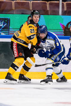 Luleå Hockeys Erik Gustafsson och Leksands IFs Patrik