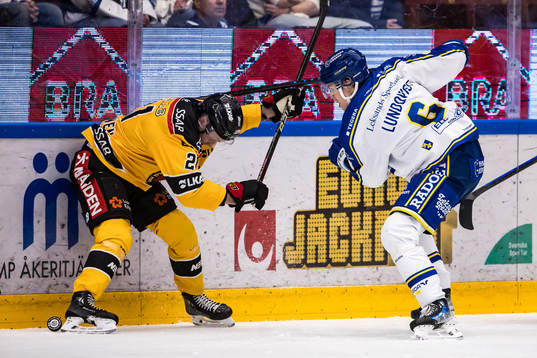 Luleå Hockeys Juhani Tyrväinen och Leksands IFs Alexander