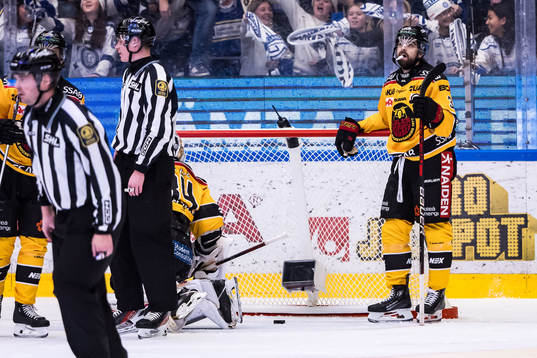 Luleå Hockeys Frederic Allard deppar
