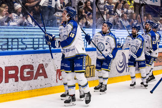 Leksands IFs Anton Johansson jublar