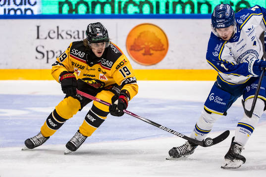 Luleå Hockeys Mario Kempe och Leksands IFs Marcus Karlberg