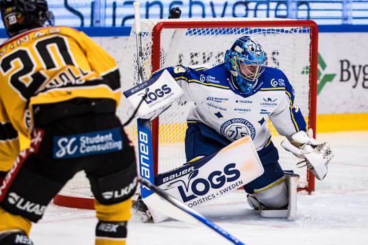 Leksands IFs målvakt Filip Larsson