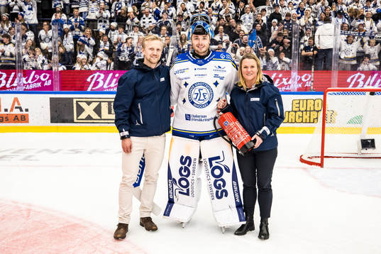 Leksands målvakt Filip Larsson utsedd till matchens lirare