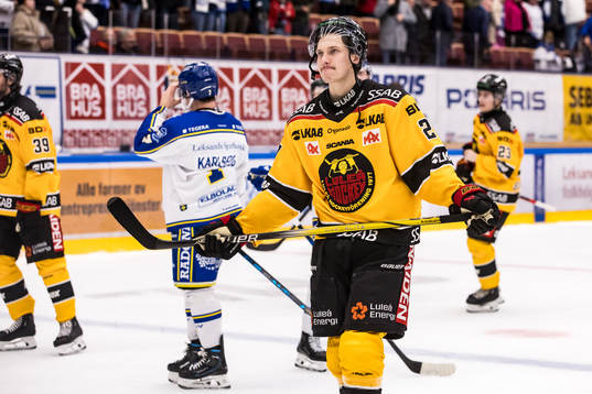 Luleås Oskari Laaksonen deppar