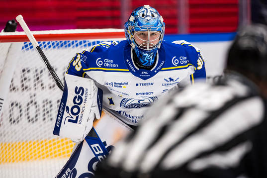 Leksands målvakt Filip Larsson