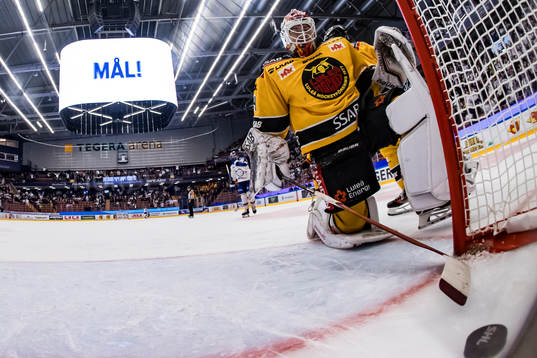 Luleås målvakt Joel Lassinantti deppar