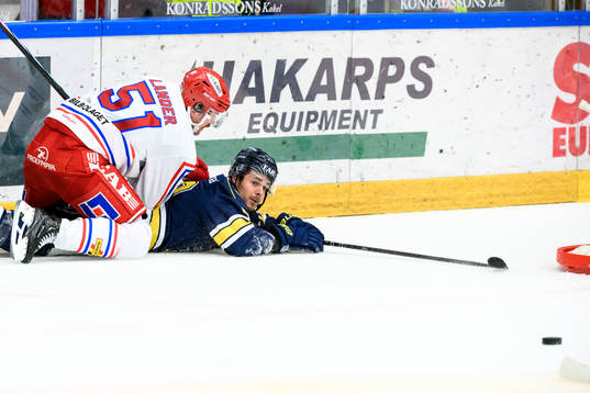 Timrås Anton Lander och HV71s Nicholas Shore