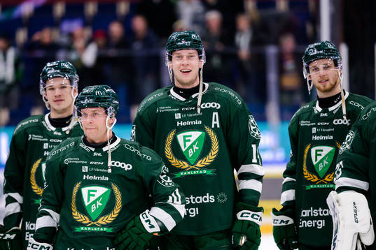 Färjestads Marcus Nilsson, Victor Ejdsell och Marcus
