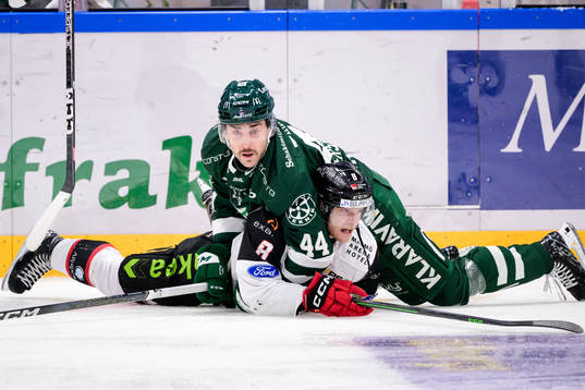 Malmö Redhawks Johan Olofsson och Färjestads Jonathan