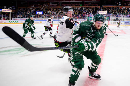Malmö Redhawks Adam Ollas Mattsson och Färjestads Axel