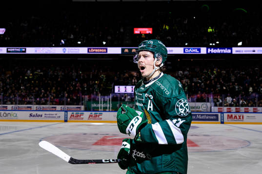 Färjestads Joakim Nygård jublar
