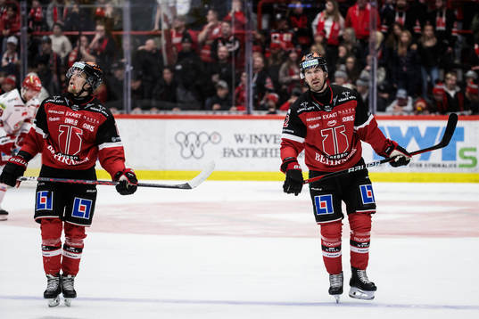 Örebros William Wikman och Rasmus Rissanen deppar