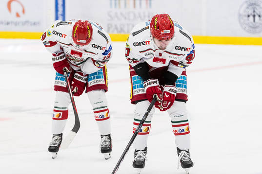 MoDos Erik Karlsson och David Bernhardt deppar