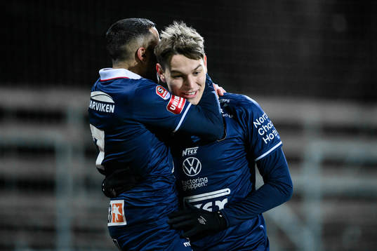 Örgrytes Noah Christoffersson jublar