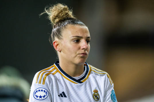Marisa of Real Madrid looks dejected