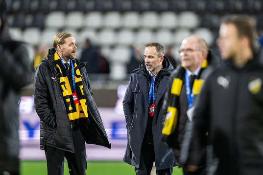 Club manager Marcus Jodin and football coordinator