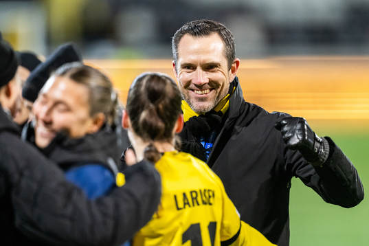 Sports director Martin Ericsson and Clarissa Larisey of