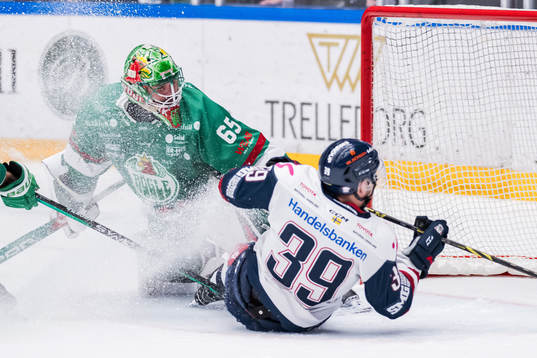 Rögles målvakt Christoffer Rifalk och Linköpings Ty