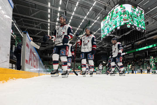 Linköpings Ty Rattie och Lance Bouma deppar