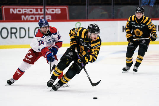 Oskarshamns Olli Palola och Skellefteås Rickard Hugg