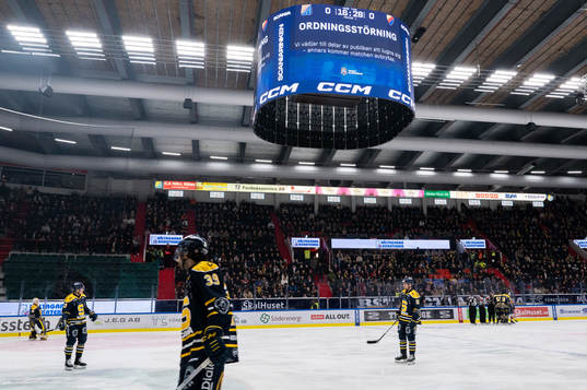 Information gällande ordningsstörning på jumbotronen