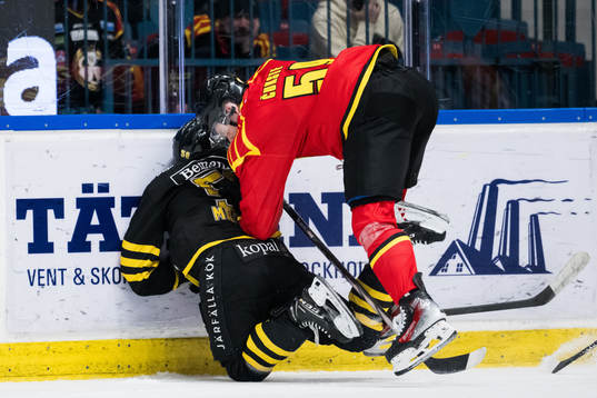 AIKs Oskar Magnusson och Brynäs Karlis Cukste