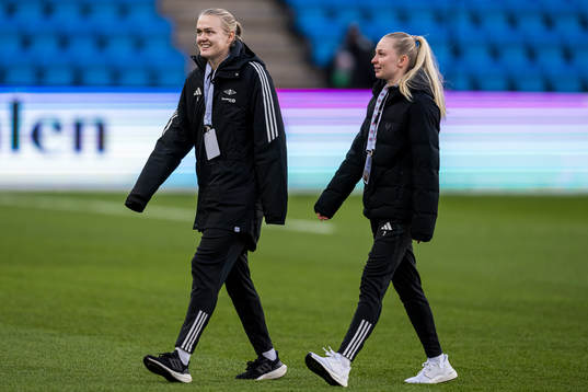 Elin Åhgren Sørum and Emilie Marie Joramo of Rosenborg