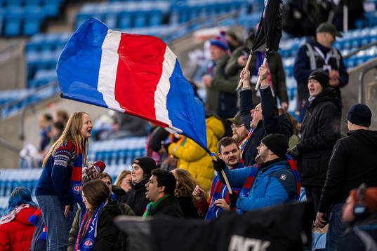 Spectators in the stands