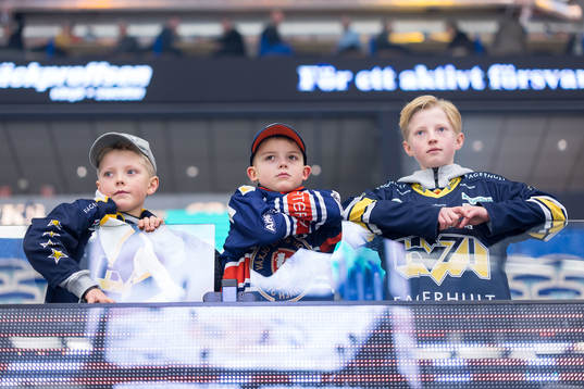 HV71 och Växjösupportrar på läktaren