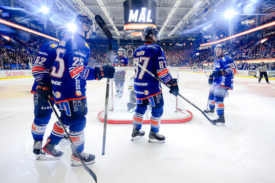 Växjös Filip Eriksson, Robert Rosén och Dylan McLaughlin