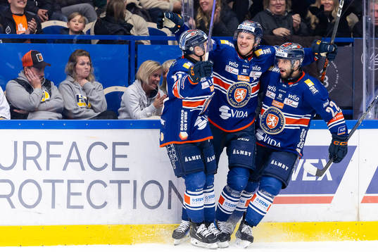 Växjös Kalle Kossila, Joel Persson och Tobias Rieder