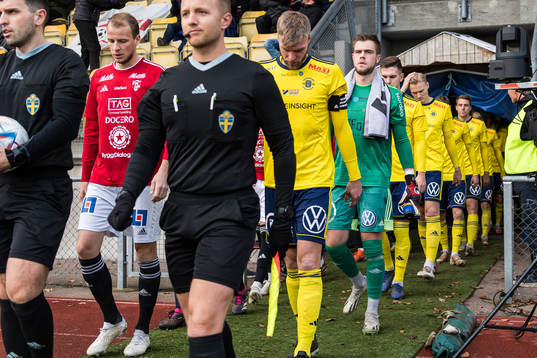 Ängelholms målvakt Robin Streifert