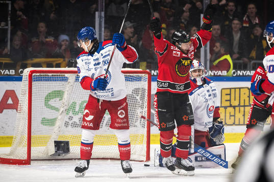 Luleås Linus Omark jublar