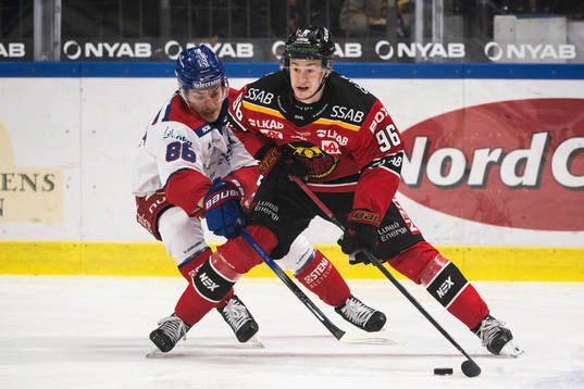 Oskarshamns Lukas Jasek och Luleås Pontus Andreasson