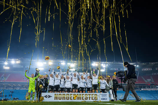 Players of Rosenborg celebrates