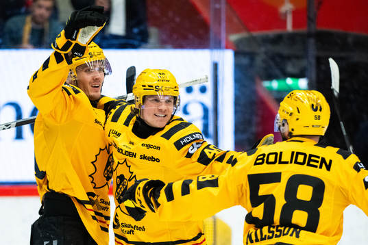Skellefteås Max Lindholm jublar