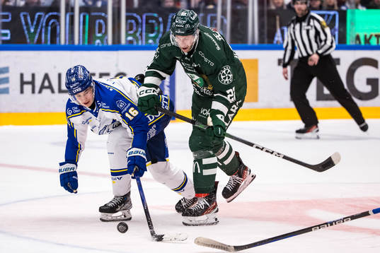 Leksands Felix Unger Sörum och Färjestads Per Åslund