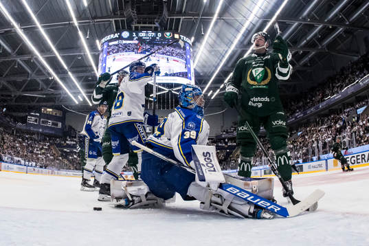 1-1 bakom Leksands målvakt Filip Larsson
