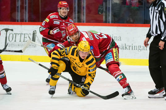 Skellefteås Zeb Forsfjäll och MoDos Josh Dickinson