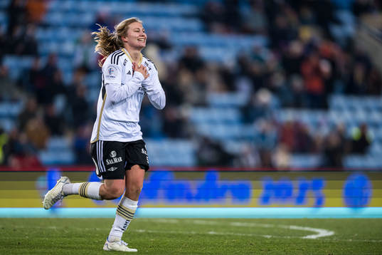 Cesilie Andreassen of Rosenborg celebrates