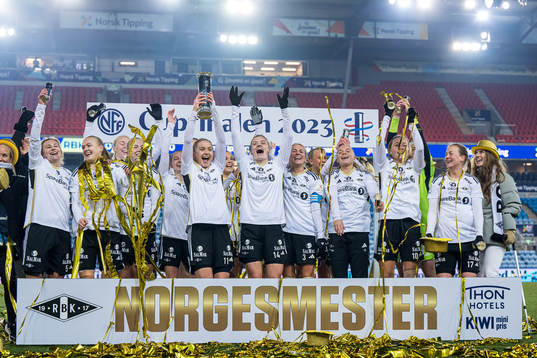 Players of Rosenborg celebrates