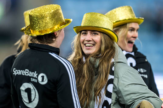 Matilde Alsaker Rogde of Rosenborg celebrates