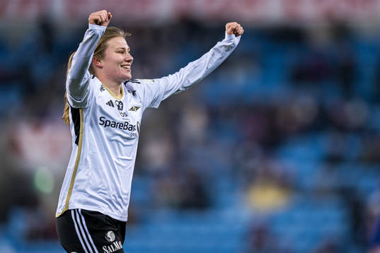 Cesilie Andreassen of Rosenborg celebrates