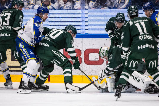 Leksands Anton Lindholm och Färjestads Marcus Westfält