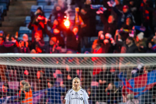 Anna Jøsendal of Rosenborg looks dejected