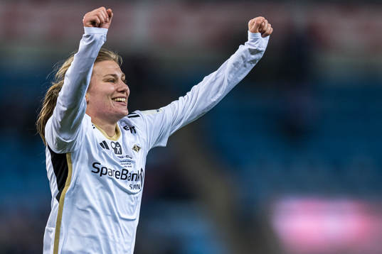 Cesilie Andreassen of Rosenborg celebrates