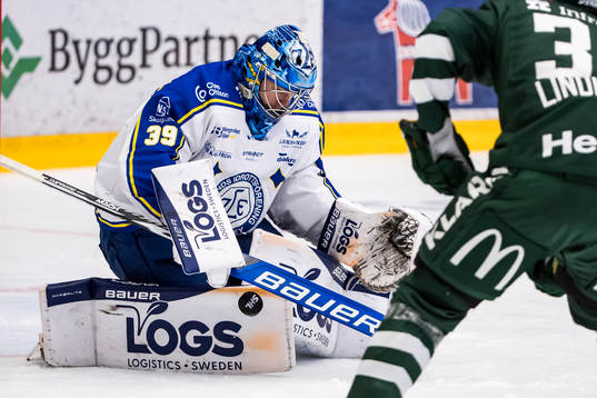 Leksands målvakt Filip Larsson
