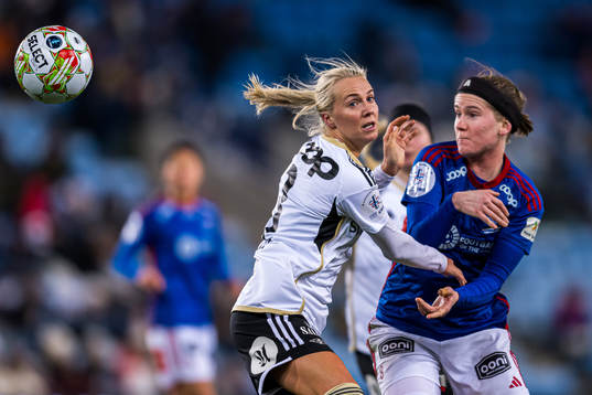 Mali Lilleås Næss of Rosenborg and Linn Victoria Vickius